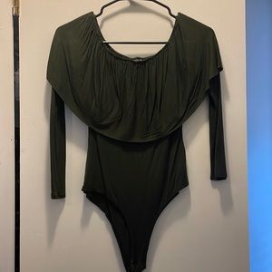 Olive green bodysuit